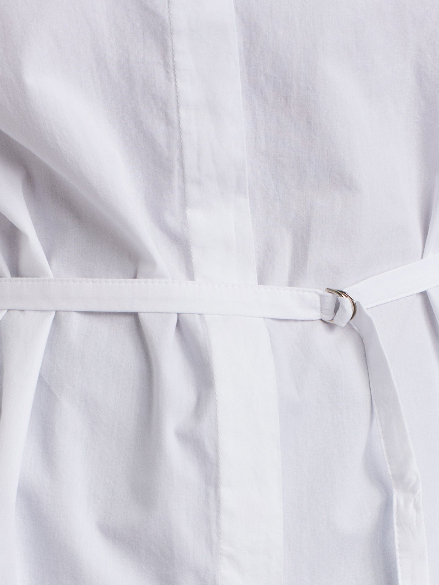 Chemise Iris – Popeline avec ceinture – Blanc