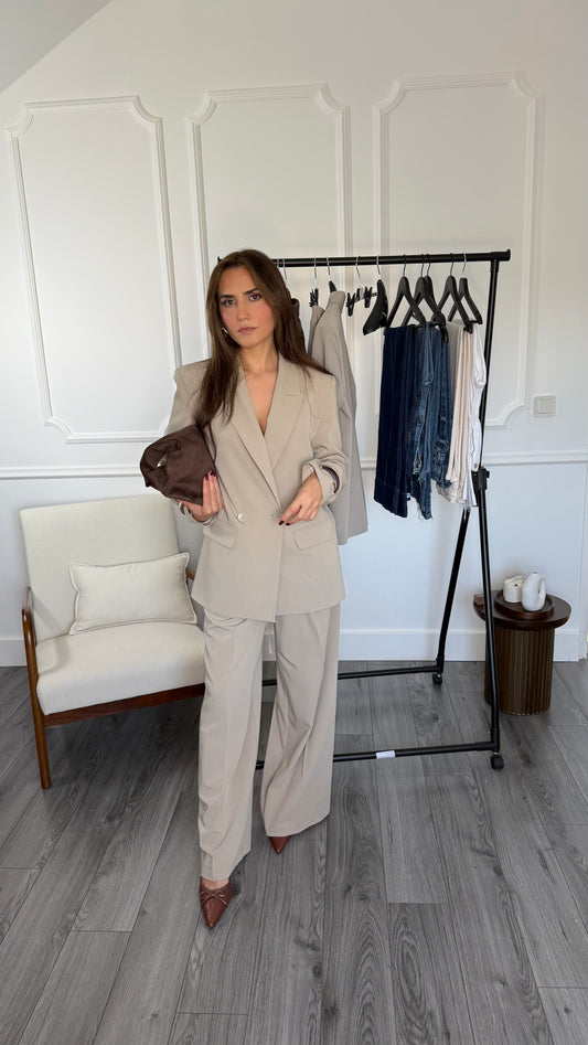 Veste blazer femme Livia |  Beige clair